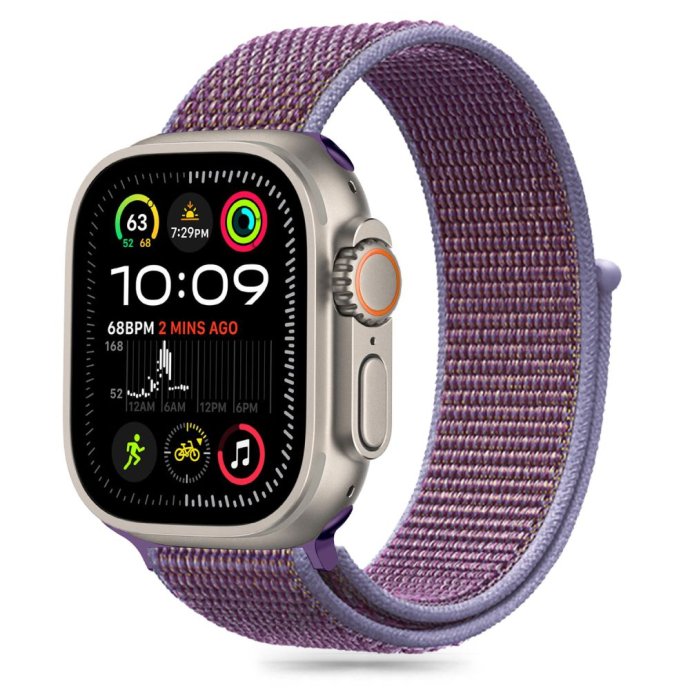 TECH-PROTECT NYLON APPLE WATCH 6 / 7 / 8 / 9 / 10 / SE / ULTRA 1 / 2 (44 / 45 / 46 / 49 MM) LILAC