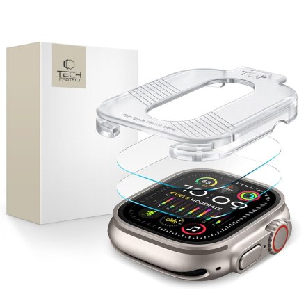 SZKŁO HARTOWANE TECH-PROTECT SUPREME SET 2-PACK APPLE WATCH ULTRA 1 / 2 (49 MM) CLEAR