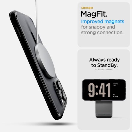 SPIGEN ULTRA HYBRID ”T” MAG MAGSAFE IPHONE 16 PRO FROST BLACK