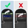 KLATKA FARADAYA TECH-PROTECT KLR100 POUCH KEYLESS RFID SIGNAL BLOCKER CASE CARBON BLACK