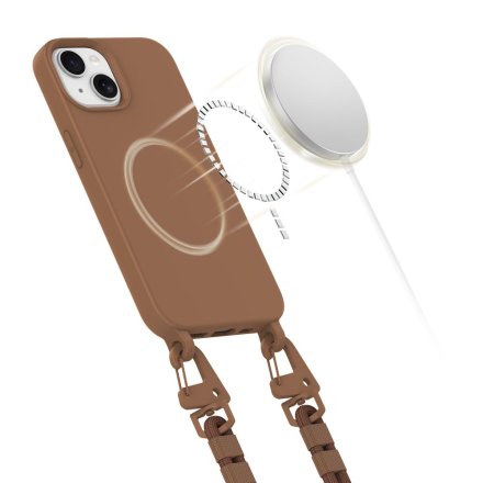 TECH-PROTECT MAGNECKLACE MAGSAFE IPHONE 13 CHOCOLATE BROWN