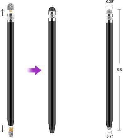 TECH-PROTECT USP100 4-TIP TOUCH STYLUS PEN VIOLET/PINK