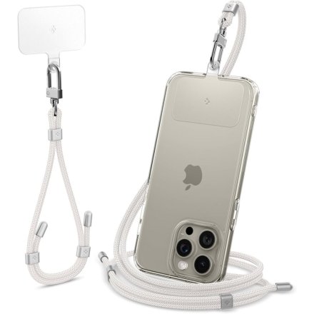 SPIGEN UNIVERSAL STRAP SET CROSSBODY & WRIST PEARL WHITE