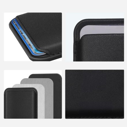 TECH-PROTECT MAGWALLET MAGSAFE UNIVERSAL MAGNETIC CARD HOLDER BLACK