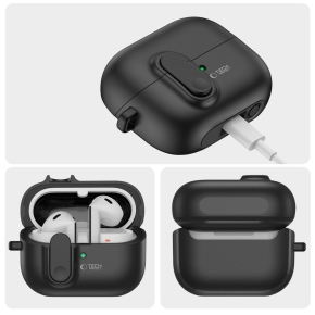 TECH-PROTECT SLIM HOOK SAMSUNG GALAXY BUDS 3 / 3 FE / 3 PRO BLACK