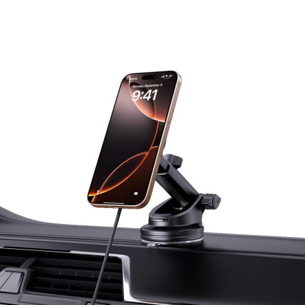 TECH-PROTECT MM15W-V6 QI2 MAGNETIC MAGSAFE DASHBOARD & VENT CAR MOUNT WIRELESS CHARGER 15W BLACK