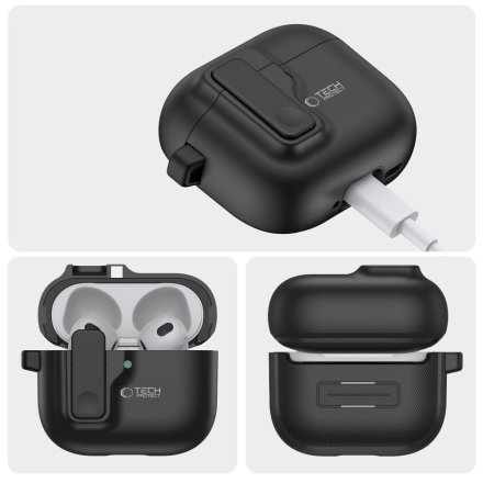 TECH-PROTECT SLIM HOOK APPLE AIRPODS 4 BLACK