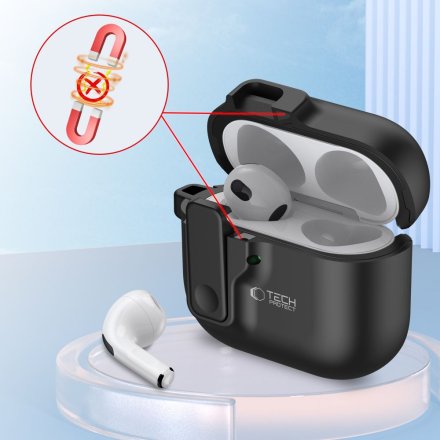 TECH-PROTECT SLIM HOOK APPLE AIRPODS 4 BLACK