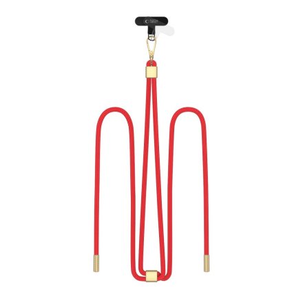 TECH-PROTECT C2S ROPE CROSSBODY STRAP RED/GOLD