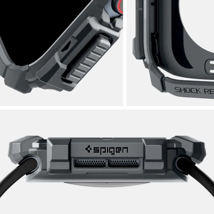 SPIGEN RUGGED ARMOR APPLE WATCH 10 (46 MM) DARK GREY