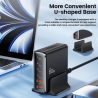TECH-PROTECT DC80W-GAN 6-PORT DESKTOP CHARGER PD 80W / QC3.0 BLACK