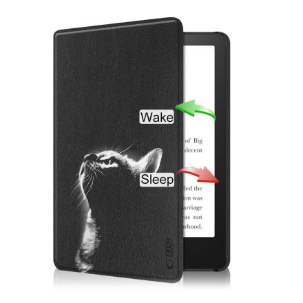 TECH-PROTECT SMARTCASE KINDLE PAPERWHITE VI / 6 / COLORSOFT / SIGNATURE EDITION BLACK CAT