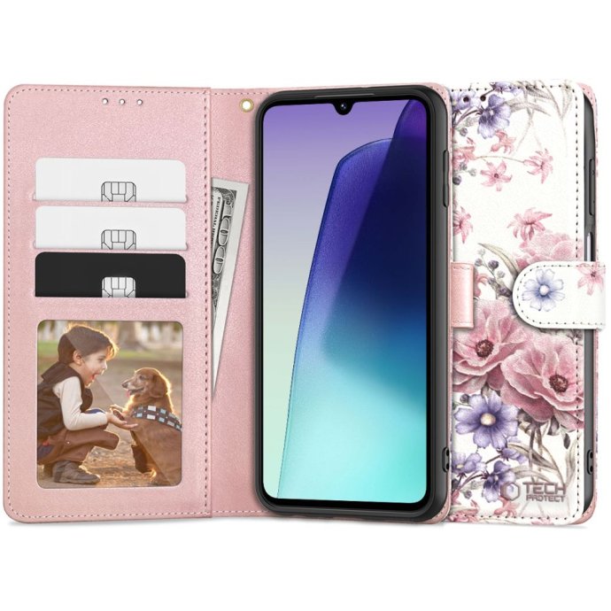 TECH-PROTECT WALLET XIAOMI REDMI 14C / POCO C75 BLOSSOM FLOWER