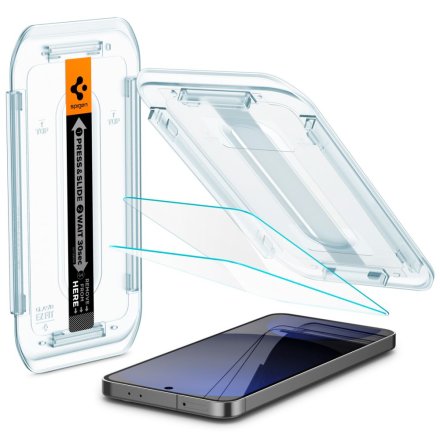 SZKŁO HARTOWANE SPIGEN GLAS.TR ”EZ FIT” 2-PACK GALAXY S24 FE CLEAR