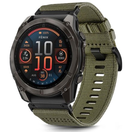 TECH-PROTECT NYLON CLASSIC GARMIN FENIX 5X / 5X PLUS / 6X / 6X PRO / 7X / 8 (51 MM) OLIVE GREEN