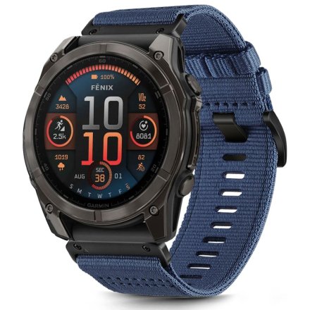 TECH-PROTECT NYLON CLASSIC GARMIN FENIX 5 / 6 / 6 PRO / 7 / 8 (47 MM) / E NAVY BLUE