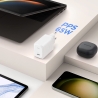 SPIGEN ARCSTATION PRO GAN-651 1-PORT NETZLADEGERÄT 65W + TYPE-C KABEL WEISS