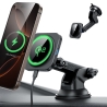 ESR HALOLOCK MAGNETIC MAGSAFE DASHBOARD CAR MOUNT WIRELESS CHARGER QI2 15W BLACK
