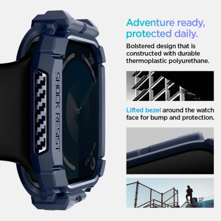 SPIGEN RUGGED ARMOR APPLE WATCH 10 (46 MM) NAVY BLUE