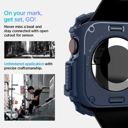 SPIGEN RUGGED ARMOR APPLE WATCH 10 (46 MM) NAVY BLUE