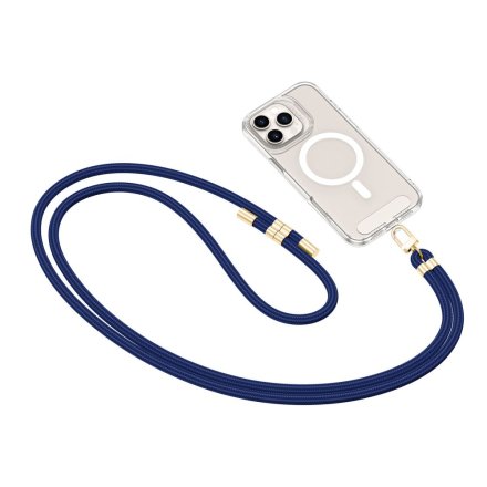 TECH-PROTECT C7S ROPE CROSSBODY STRAP NAVY BLUE/GOLD