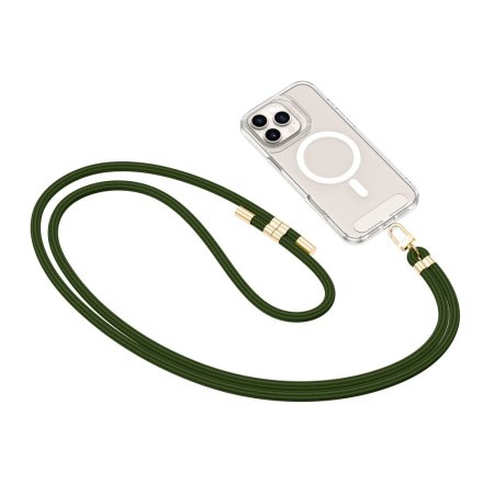 TECH-PROTECT C7S ROPE CROSSBODY STRAP HUNTER GREEN/GOLD