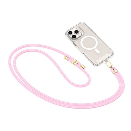 TECH-PROTECT C7S ROPE CROSSBODY STRAP BABY PINK/GOLD