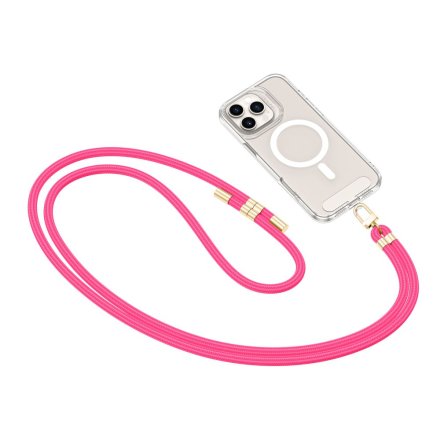 TECH-PROTECT C7S ROPE CROSSBODY STRAP HOT PINK/GOLD