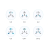 TECH-PROTECT WL-09 UNIVERSAL TRAVEL ADAPTER FROM EU WHITE
