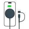 TECH-PROTECT QI15W-A44 MAGNETIC MAGSAFE WIRELESS CHARGER NAVY BLUE