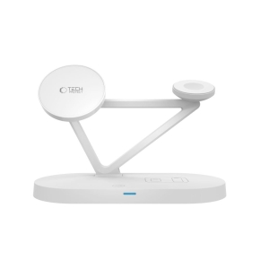 TECH-PROTECT QI15W-A41 3IN1 MAGNETIC MAGSAFE WIRELESS CHARGER WHITE