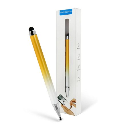 rysik touch screen pen bialo zolty