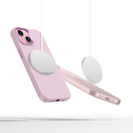 TECH-PROTECT SILICONE PURE MAGSAFE IPHONE 15 PINK PEARL