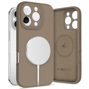 TECH-PROTECT LIQUID SILICONE MAGSAFE IPHONE 16 PRO MAX SCHOKOLADENBRAUN