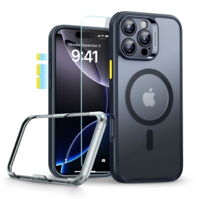 ESR CLASSIC PRO SET HALOLOCK MAGSAFE IPHONE 16 PRO FROSTED SCHWARZ
