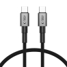 TECH-PROTECT ULTRABOOST DNA TYPE-C CABLE PD 100W / 5A 25CM IRON GREY