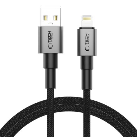 TECH-PROTECT ULTRABOOST DNA LIGHTNING CABLE 15W/2.4A 100CM IRON GREY