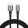 TECH-PROTECT ULTRABOOST DNA LIGHTNING CABLE 15W/3A 200CM IRON GREY