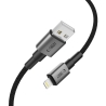 TECH-PROTECT ULTRABOOST DNA LIGHTNING CABLE 15W/3A 200CM IRON GREY