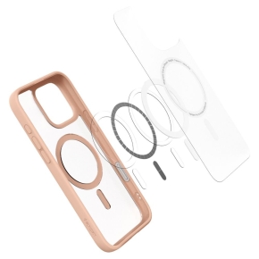 SPIGEN ULTRA HYBRID ”T” MAG MAGSAFE IPHONE 16 PRO FROST ROSE TITANIUM