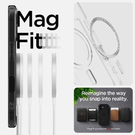 SPIGEN ULTRA HYBRID ”T” MAG MAGSAFE IPHONE 16 FROST BLACK