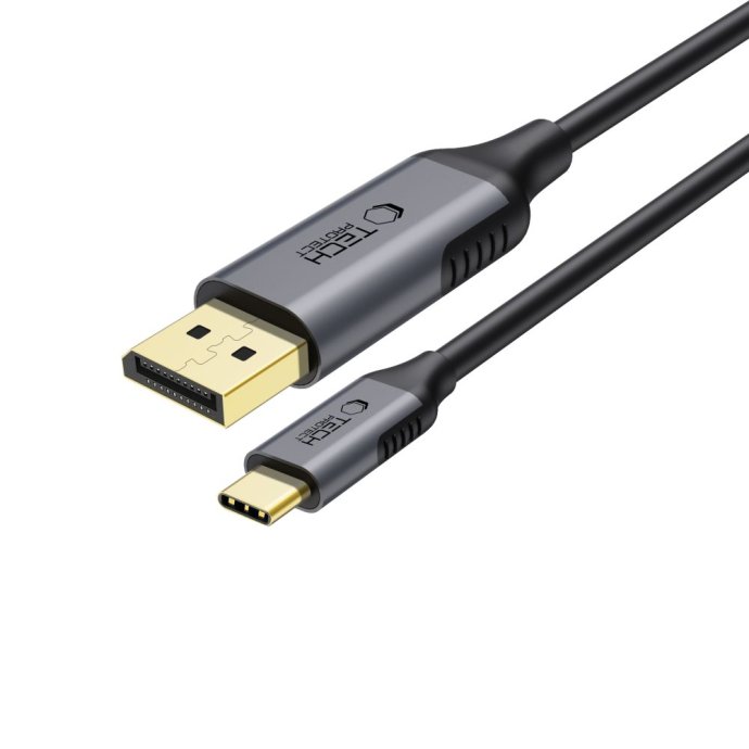 TECH-PROTECT ULTRABOOST CABLE TYPE-C TO DISPLAYPORT 1.4 8K 60HZ 180CM BLACK