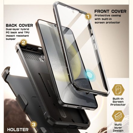 SUPCASE UNICORN BEETLE PRO 2-SET GALAXY S25+ PLUS BLACK