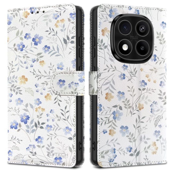 TECH-PROTECT WALLET XIAOMI REDMI NOTE 14 PRO 5G / PRO+ PLUS 5G / POCO X7 5G SPRING FLOWERS