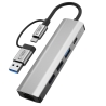 TECH-PROTECT HB03 HUB ADAPTER 5IN1 TYPE-C + USB2.0 + USB3.0 + RJ45 SPACE GREY