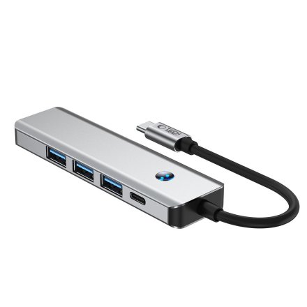 TECH-PROTECT HB01 HUB ADAPTER 5IN1 TYPE-C + USB3.0 + HDMI 4K 60HZ + PD100W SPACE GREY