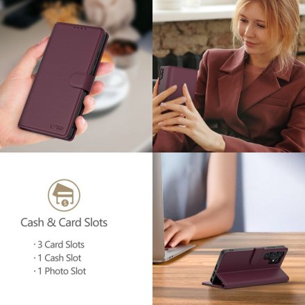 TECH-PROTECT WALLET GALAXY A16 4G / 5G MULBERRY