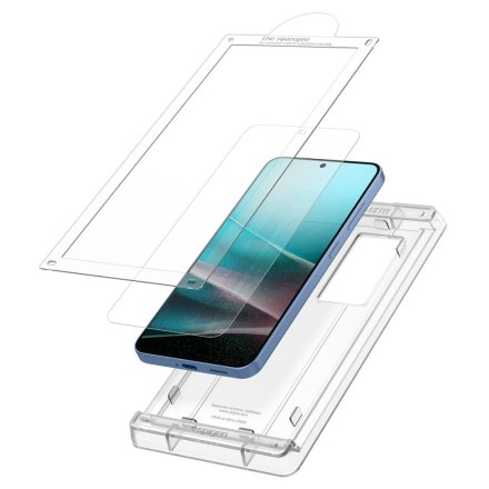 SZKŁO HYBRYDOWE SPIGEN ELITE SHIELD ”EZ FIT” HD GALAXY S25+ PLUS CLEAR