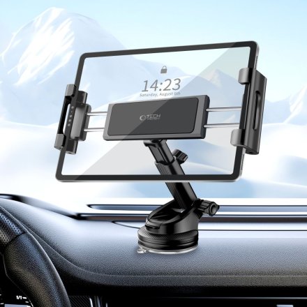 TECH-PROTECT V4 UNIVERSAL WINDSHIELD & DASHBOARD CAR MOUNT FOR TABLET BLACK