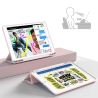 Etui Small texture 1 für Apple iPad 5/6 9.7" Kleine Textur 1 rosa